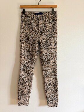 Gap Leopard Print Skinny Jeans High Raise Universal Leg 2/26R